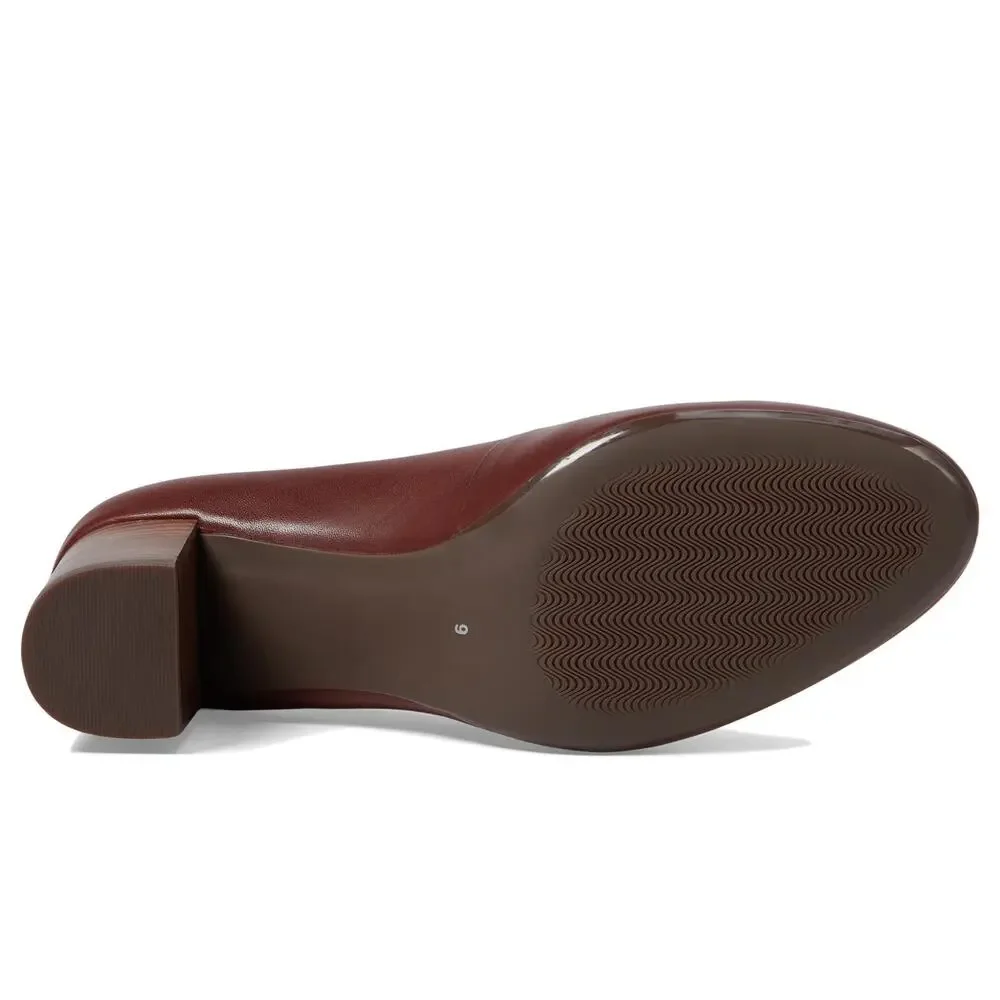 MARC JOSEPH NEW YORK MIDTOWN PUMPS MAHOGONY BURNISHED NAPPA 10 M